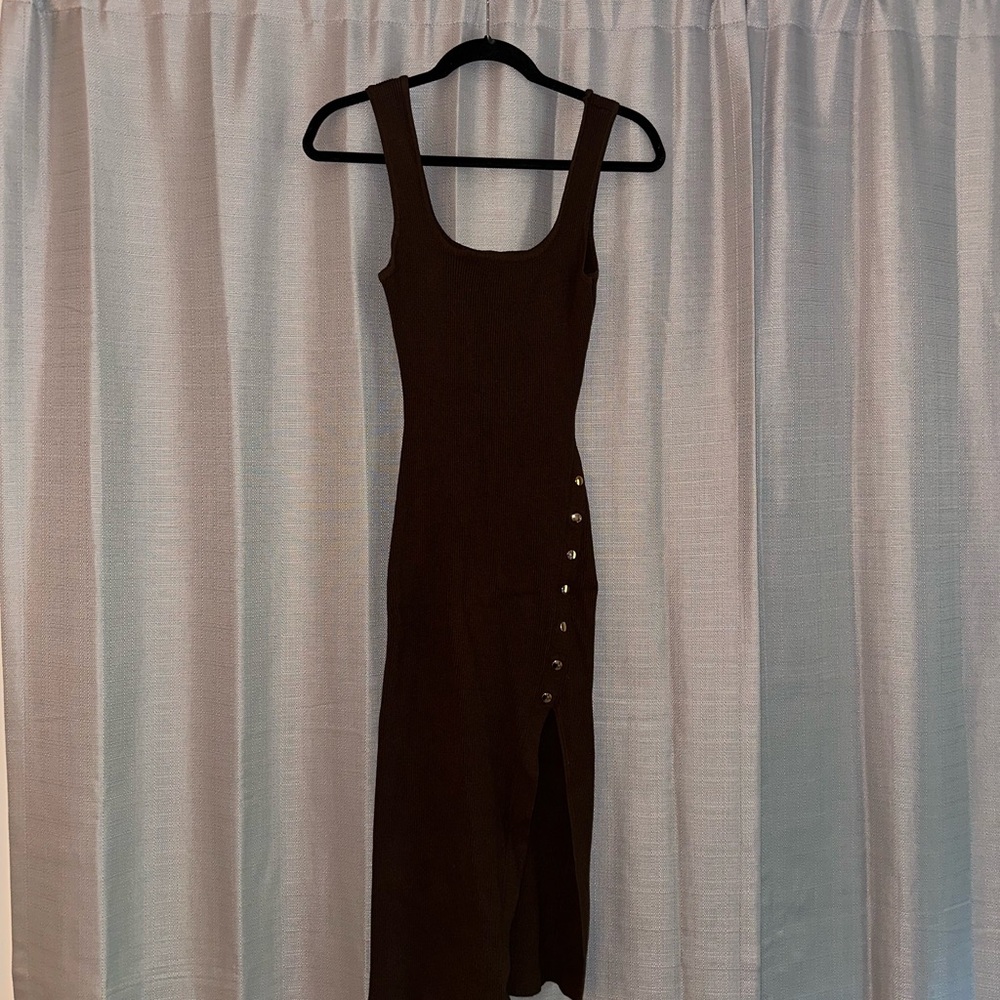 Brown Knit Dress